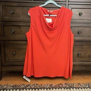 NWT - MM Lafleur - The Rowling Top - Eco Soft Wave - Saffron - 2X